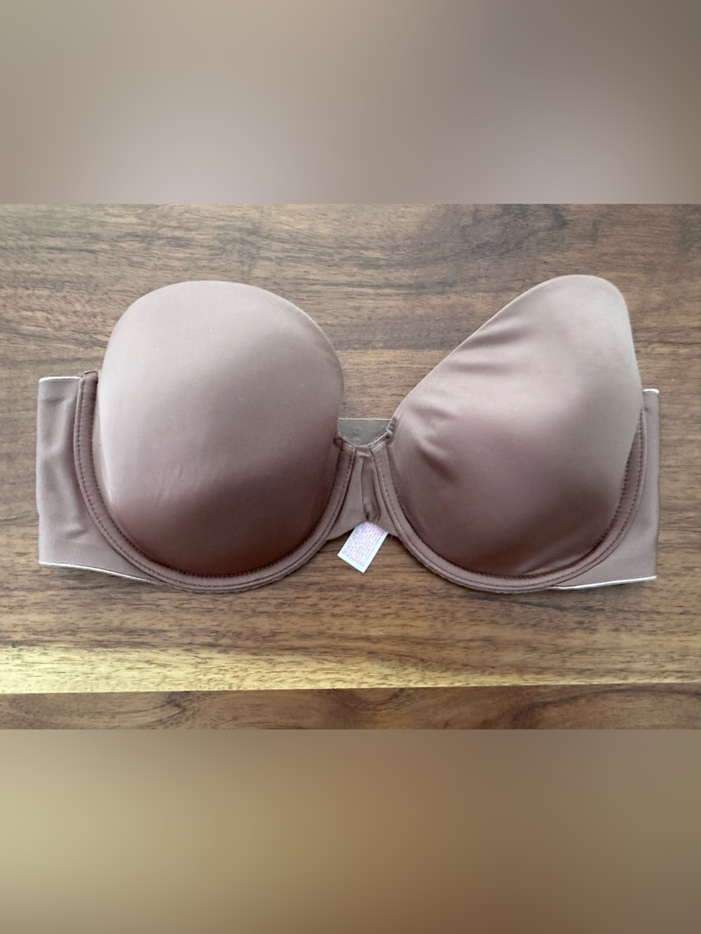Victoria's Secret Strapless Molded T-Shirt Bra - Brown